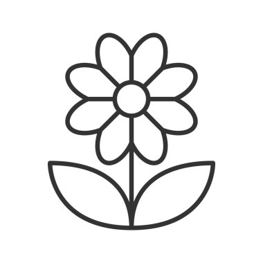 Papatya doğrusal simgesi