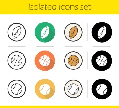 Spor topları Icons set
