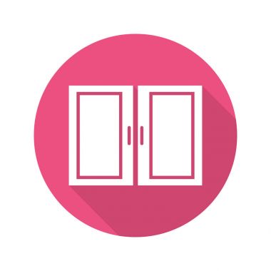 Mutfak dolap düz simgesi