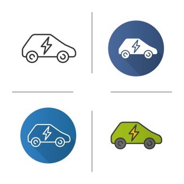 elektrikli araba simgesi