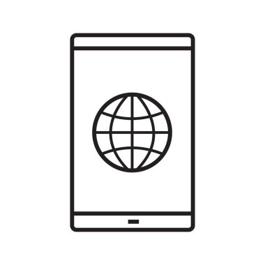 Akıllı telefon ağ bağlantı simgesi