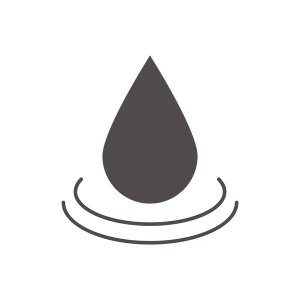 Wassertropfen-Symbol — Stockvektor