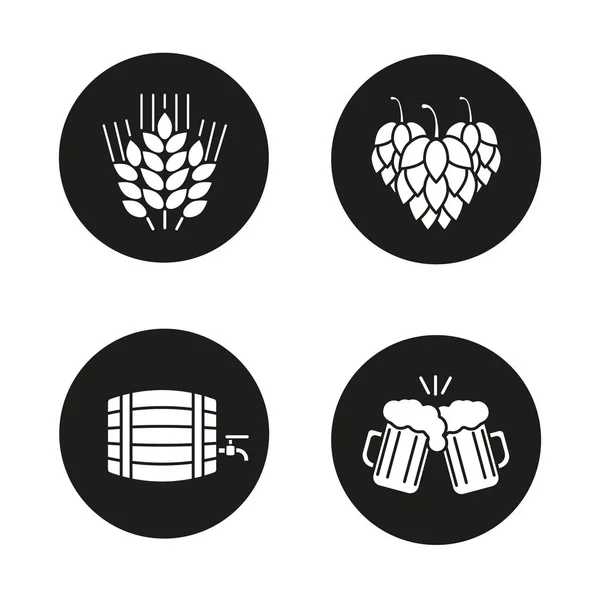 Пиво набір іконок — стоковий вектор