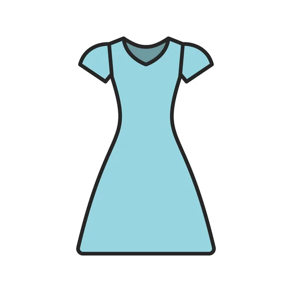 Sol vestido icono de color — Vector de stock