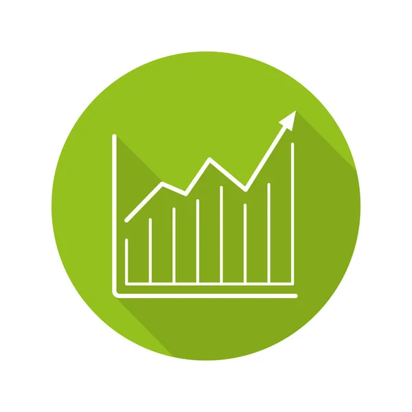 Icono gráfico de crecimiento del mercado — Archivo Imágenes Vectoriales