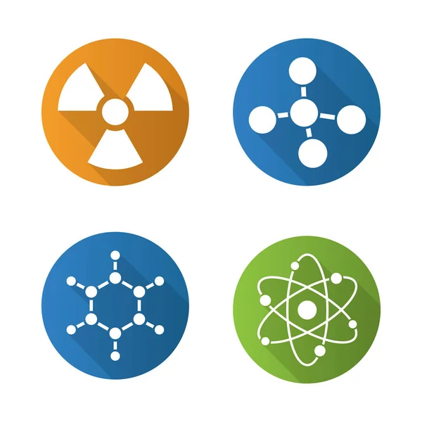 Conjunto de ícones de química e física —  Vetores de Stock
