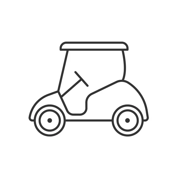 高尔夫球车线性图标 — 图库矢量图片