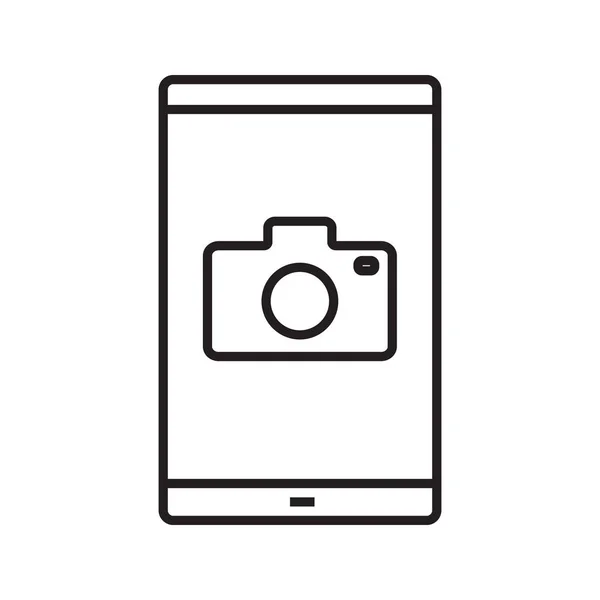 Smartphone photocamera icon — ストックベクタ