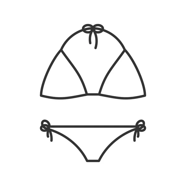 Maillot de bain icône linéaire — Image vectorielle
