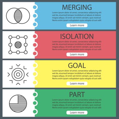 Soyut semboller şablonları afiş 