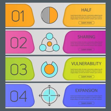 Soyut semboller şablonları afiş