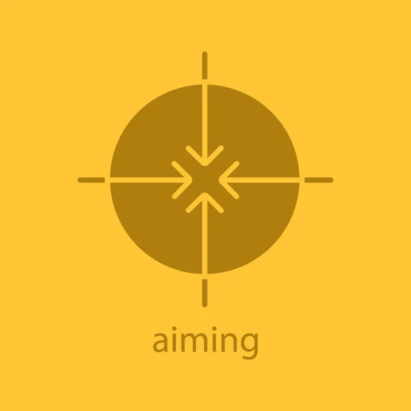 Aiming color icon — Stock Vector