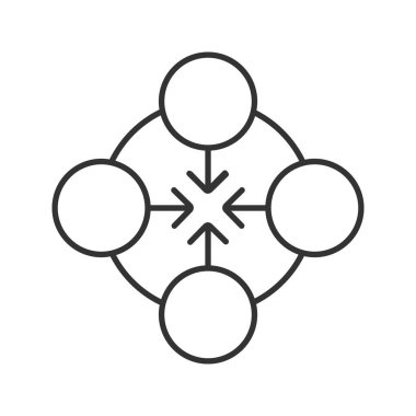 Konsantrasyon düz simgesi