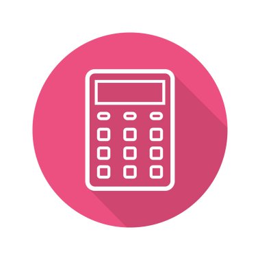 Hesap Makinesi Düz Simgesi