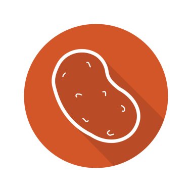 Patates düz simgesi