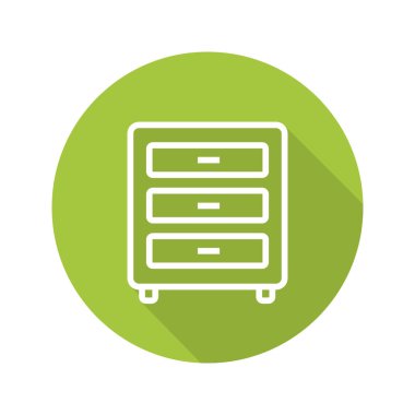 Komodinin düz simgesi