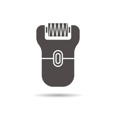 Epilatör düz simgesi