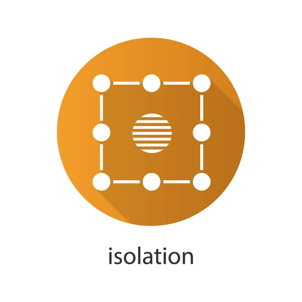 Isolation symbol icon — Stock Vector