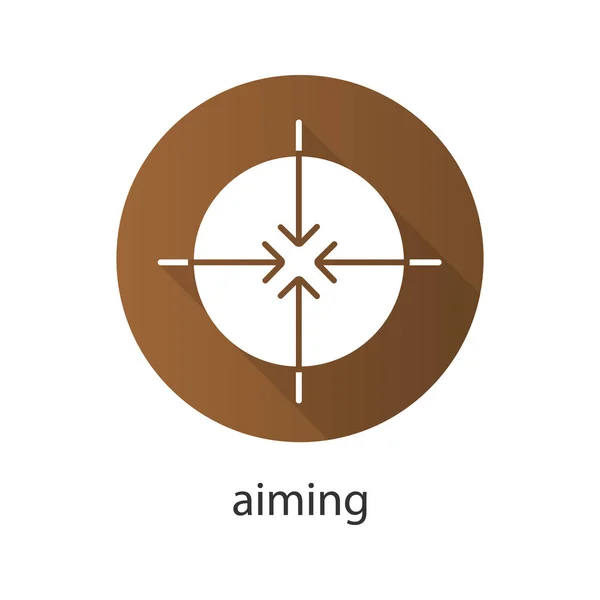 Aiming color icon — Stock Vector