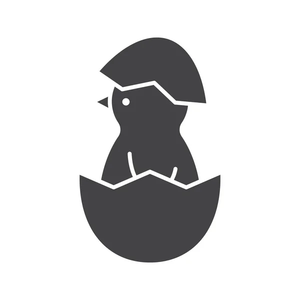Pasgeboren kip pictogram — Stockvector