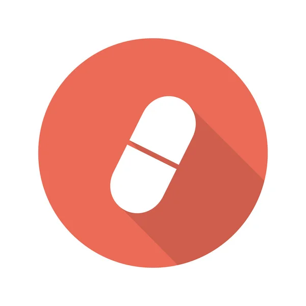 Medicine pill icon — Stock Vector