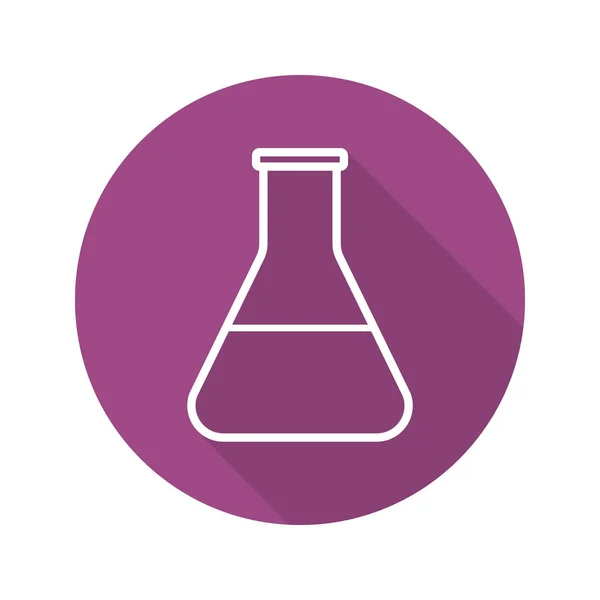 Lab bekerglas pictogram — Stockvector