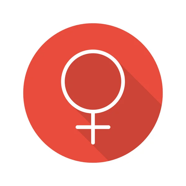 Women gender symbol — Stock Vector