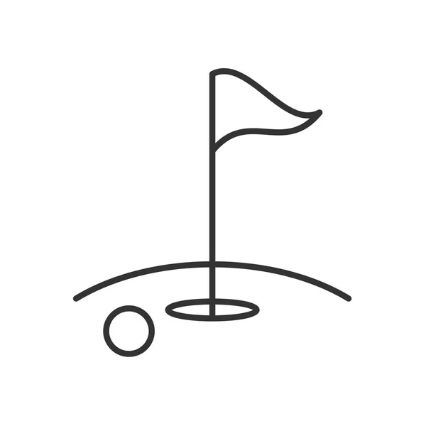 Golf Sahası simgesi — Stok Vektör