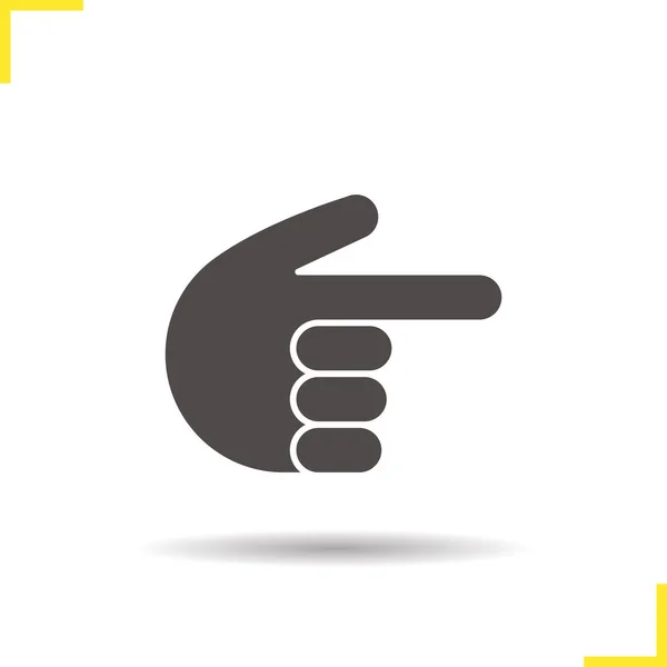 Symbol für die rechte Hand — Stockvektor