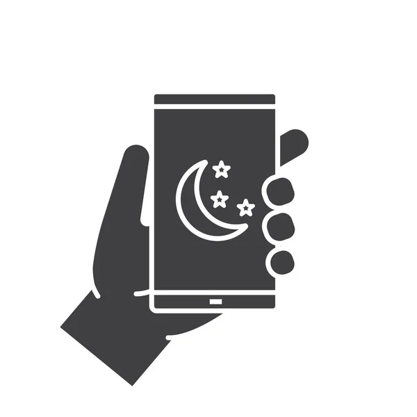 Kézben tartás okostelefon ikon — Stock Vector