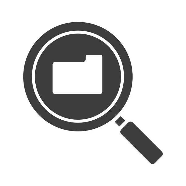 Magnifying glass icon — Stock Vector