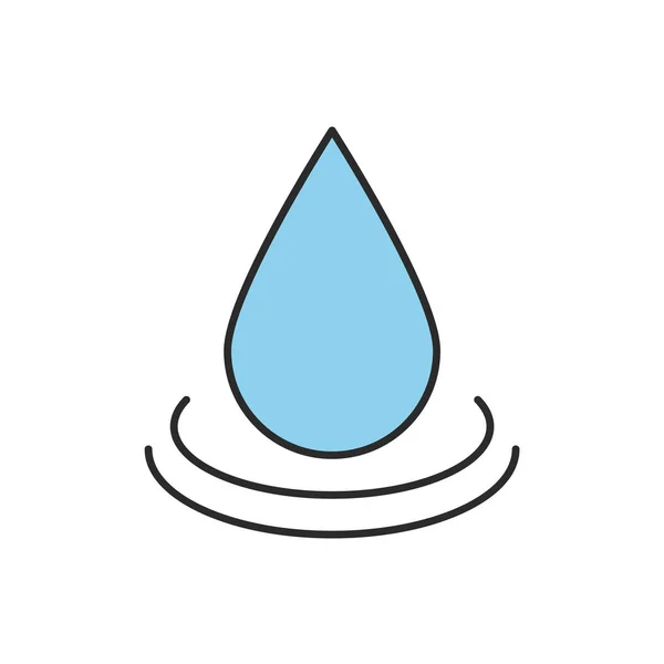 Wassertropfen-Symbol — Stockvektor