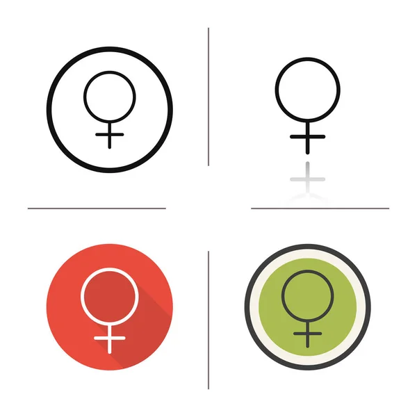 Women gender symbols — Stock Vector