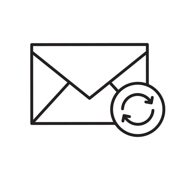 E-mailpictogram vernieuwen — Stockvector