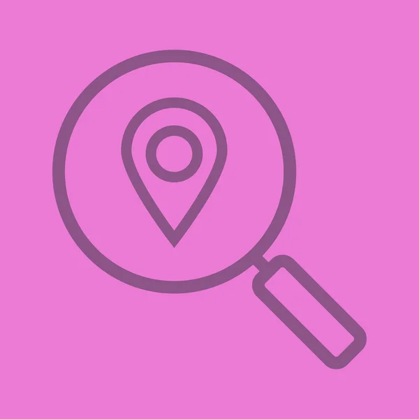 Localización icono de búsqueda — Archivo Imágenes Vectoriales