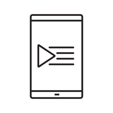 Smartphone playlist icon