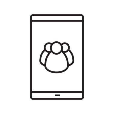 Smartphone kişiler simgesini