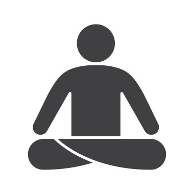 Yoga konumuna simgesini