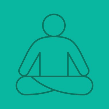 Yoga konumuna simgesini
