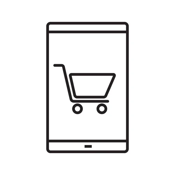 Піктограма програми для покупок смартфонів — стоковий вектор