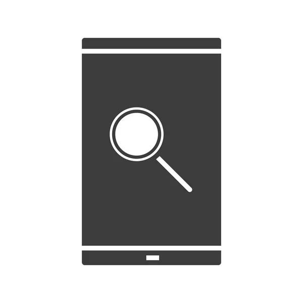 Icono de aplicación de búsqueda Smartphone — Archivo Imágenes Vectoriales
