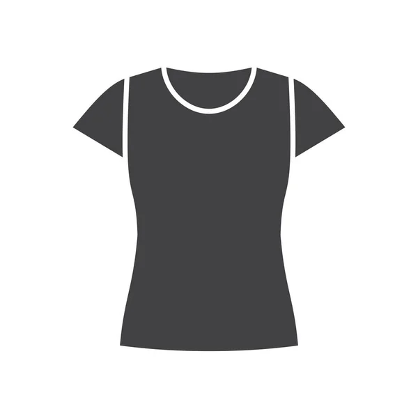 T-Shirt-Glyphen-Symbol — Stockvektor