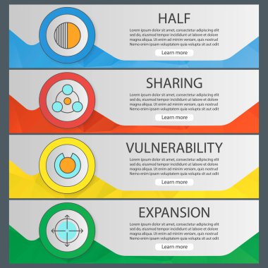 Soyut semboller şablonları afiş