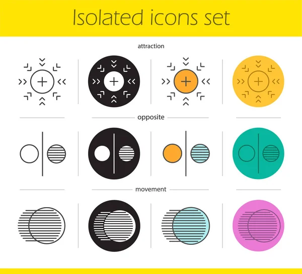 Juego de iconos de símbolos abstractos — Archivo Imágenes Vectoriales