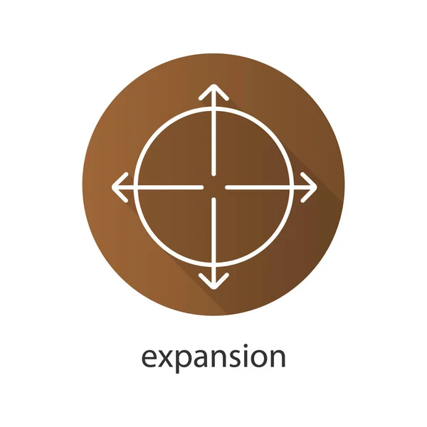 Icône de symbole d'expansion — Image vectorielle