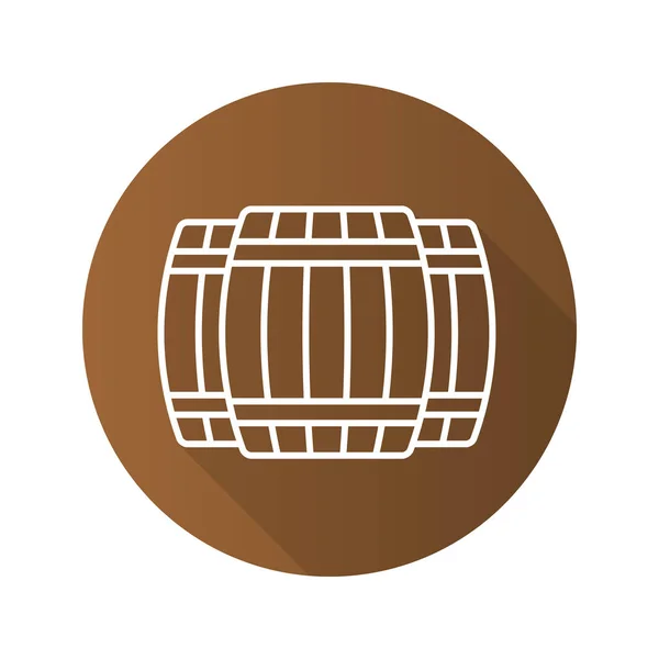 Alkohol dřevěné sudy ikona — Stockový vektor