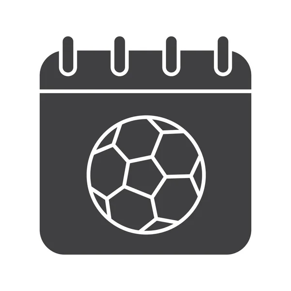 Soccer championship datum ikonen — Stock vektor