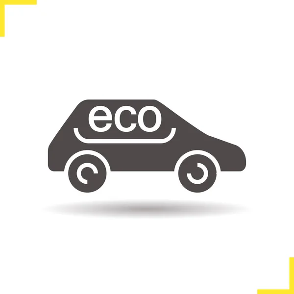Ikona eco auto — Stockový vektor