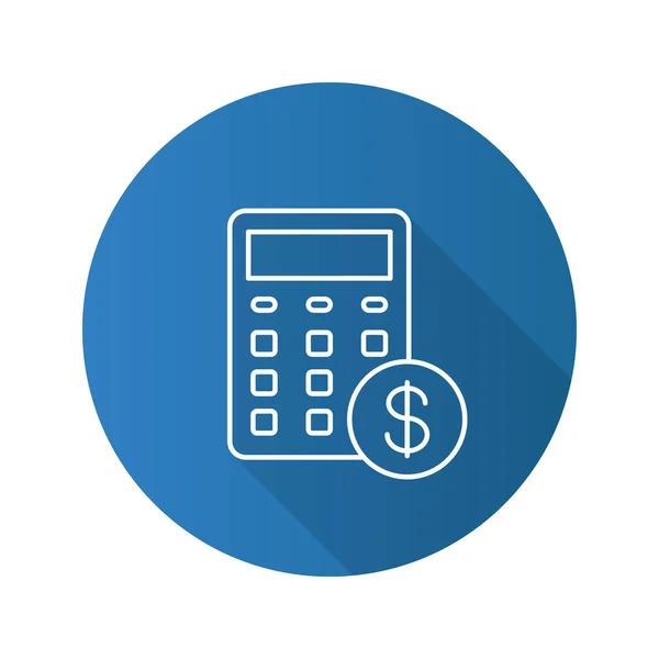 Cálculos Ícone plano —  Vetores de Stock