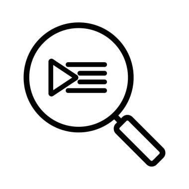 Çalma listesi arama doğrusal simgesi